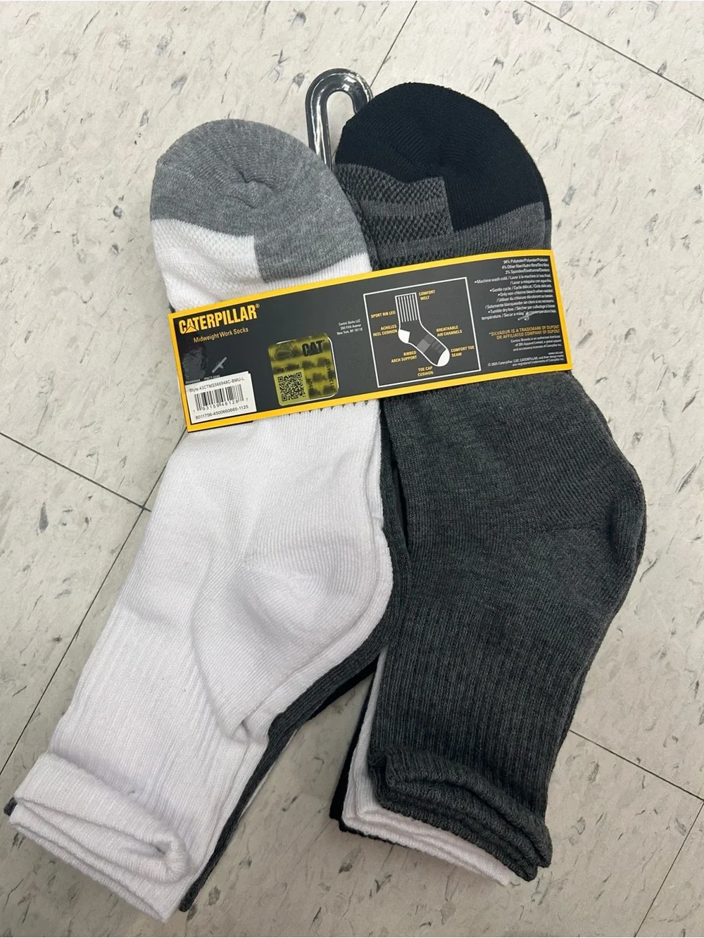 CAT men’s Midweight Work Socks (8 Pack)